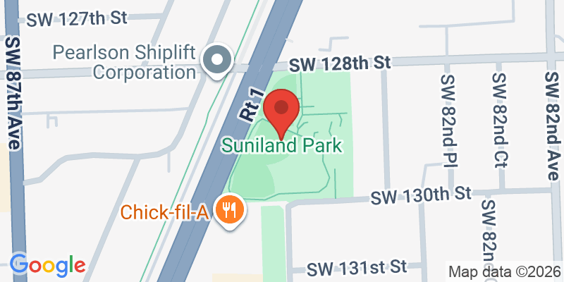 Mapa de la ubicación de Suniland Park