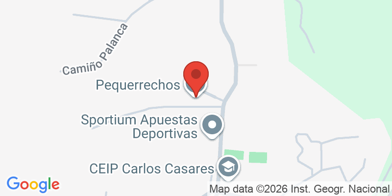 Mapa de la ubicación de Pequerrechos