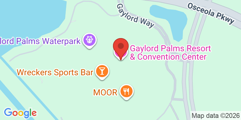 Mapa de la ubicación de Gaylord Palms Resort & Convention Center