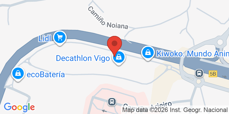 Mapa de la ubicación de Tienda Kiabi Vigo