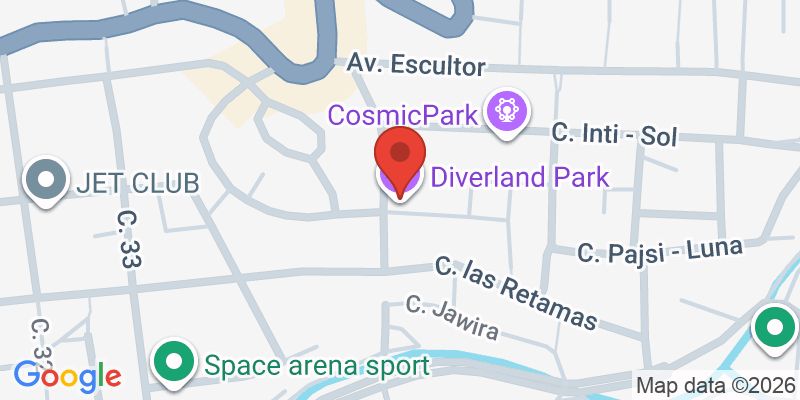 Mapa de la ubicación de Diverland Park
