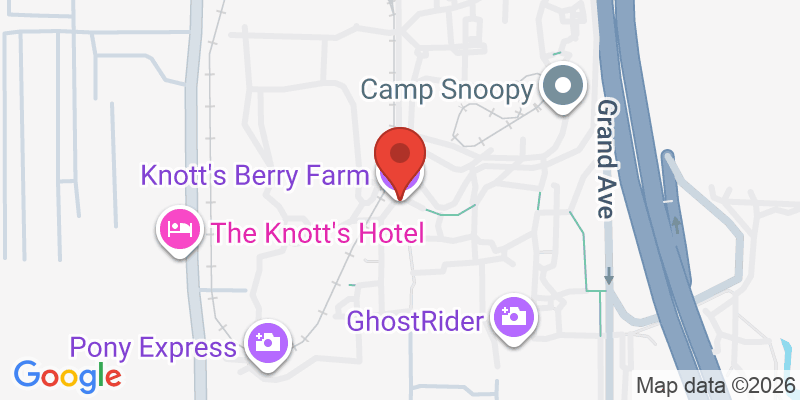 Mapa de la ubicación de Knott's Berry Farm