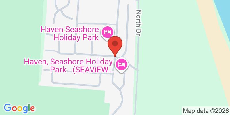 Mapa de la ubicación de Haven Seashore Holiday Park