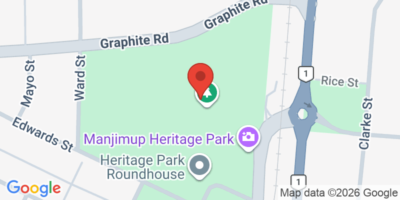 Mapa de la ubicación de Manjimup Timber Park