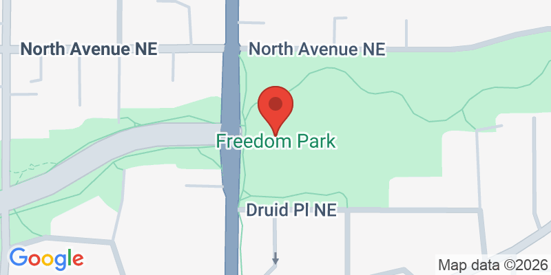 Mapa de la ubicación de Freedom Park