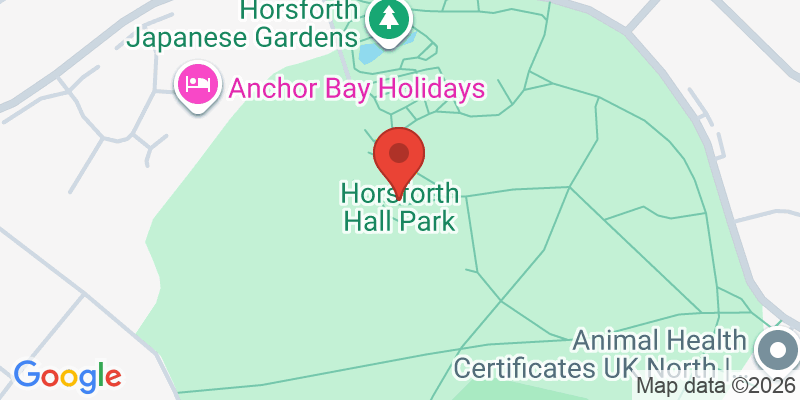 Mapa de la ubicación de Horsforth Hall Park