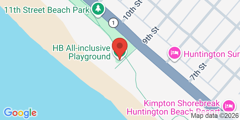 Mapa de la ubicación de Huntington Beach All Inclusive Playground