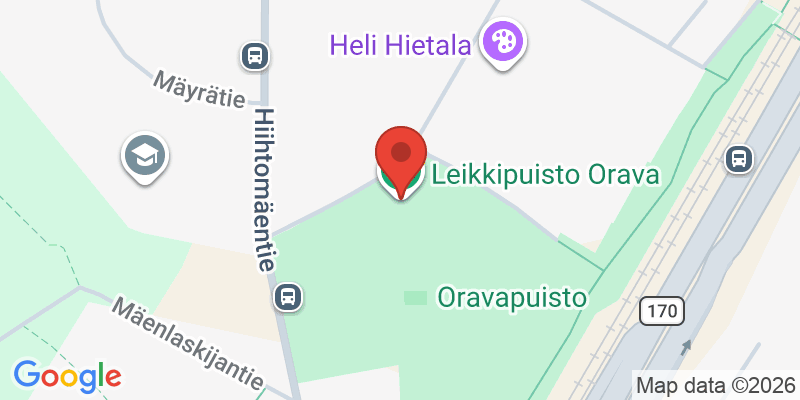 Mapa de la ubicación de Orava Playground