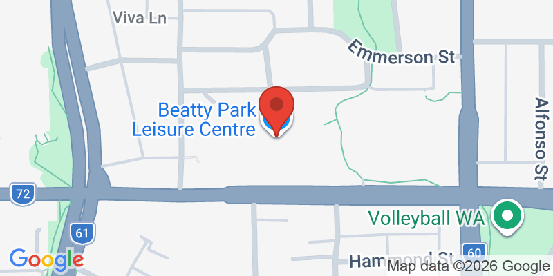Mapa de la ubicación de Beatty Park Leisure Centre