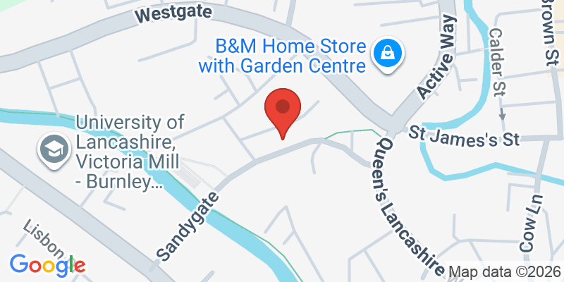 Mapa de la ubicación de The Little Lancashire Village Burnley