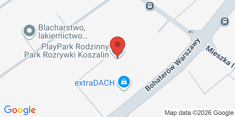 Mapa de la ubicación de Playpark Koszalin - trampoline park