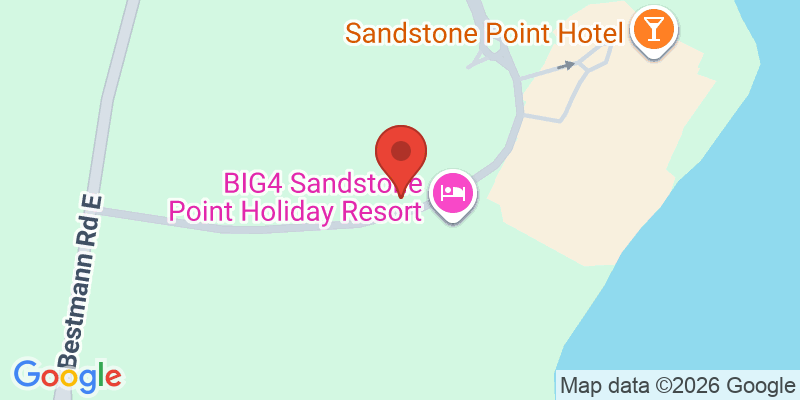 Mapa de la ubicación de Sandstone Point Holiday Resort