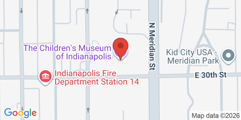 Mapa de la ubicación de Museo de los Niños de Indianápolis