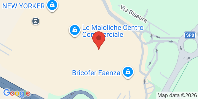 Mapa de la ubicación de Le Maioliche Centro Commerciale