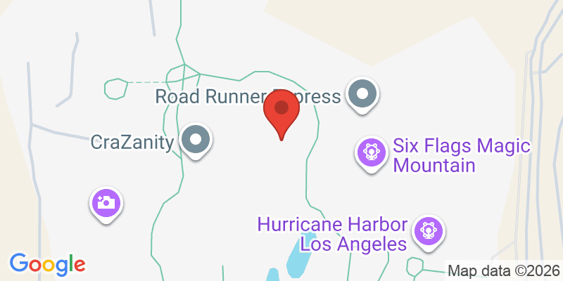 Mapa de la ubicación de Six Flags Magic Mountain