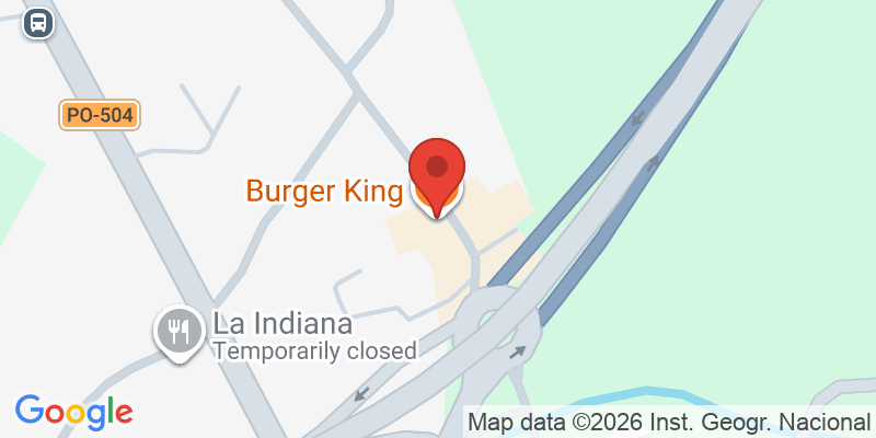 Mapa de la ubicación de Burger King