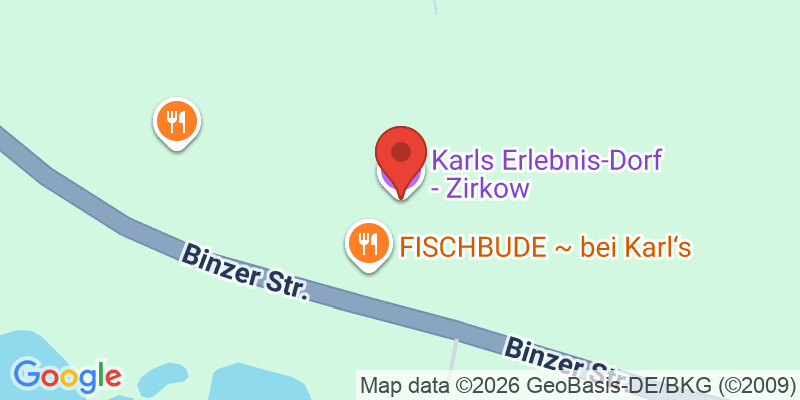 Mapa de la ubicación de Karls Erlebnis-Dorf - Zirkow