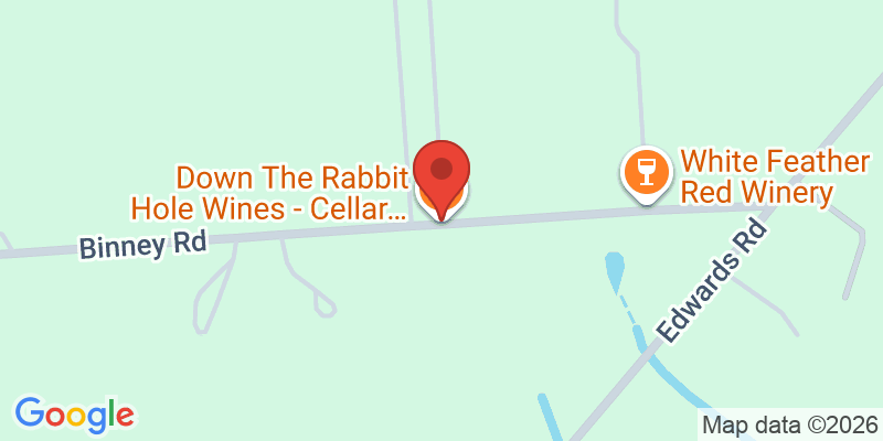 Mapa de la ubicación de Down The Rabbit Hole Wines - Cellar Door & Restaurant