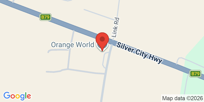 Mapa de la ubicación de Orange World