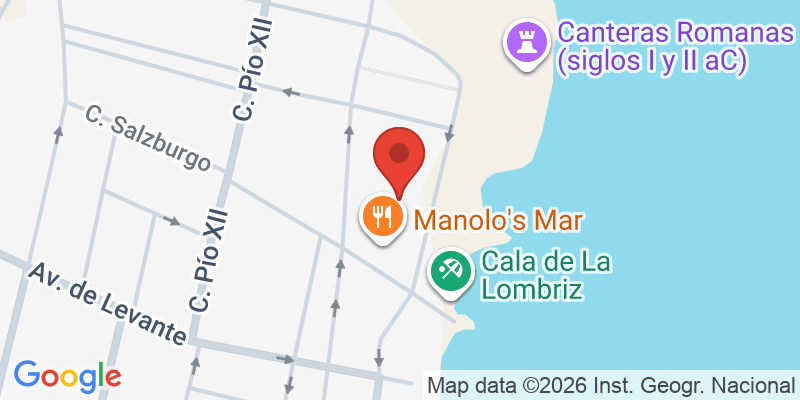 Mapa de la ubicación de Manolo's Mar