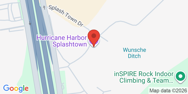 Mapa de la ubicación de Hurricane Harbor Splashtown