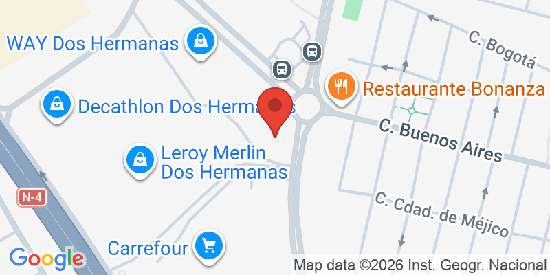 Mapa de la ubicación de Las Bolas