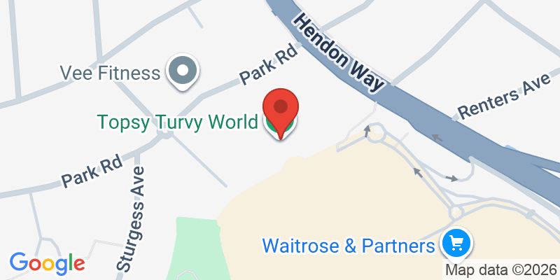 Mapa de la ubicación de Topsy Turvy World