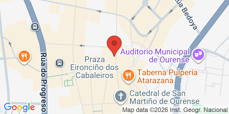 Mapa de la ubicación de La Tagliatella Ourense