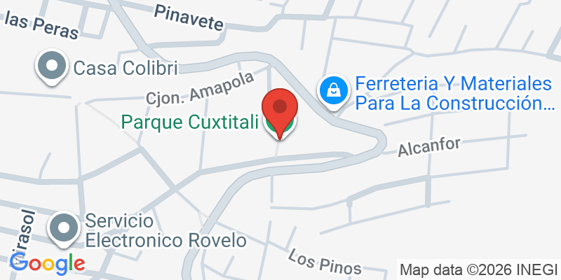 Mapa de la ubicación de Parque Cuxtitali