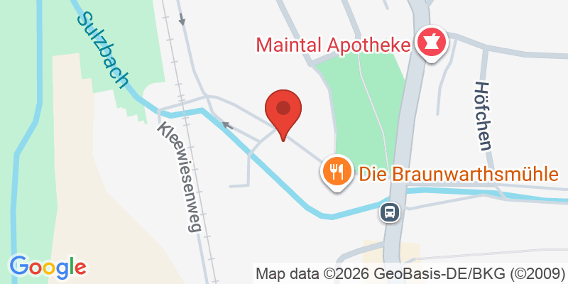 Mapa de la ubicación de Babybeach Sulzbach am Main