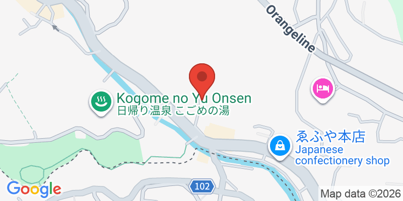 Mapa de la ubicación de The Base Glamping Yugawara