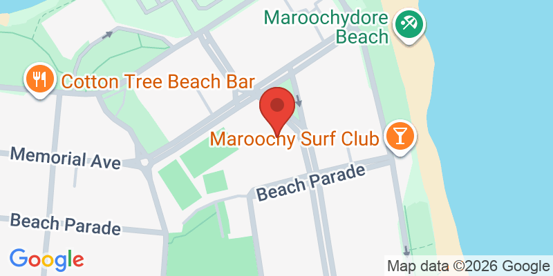 Mapa de la ubicación de Maroochydore Library - Sunshine Coast Libraries