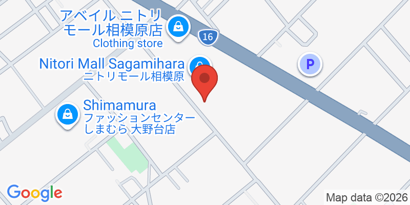 Mapa de la ubicación de Nikopani Trimall Sagamihara