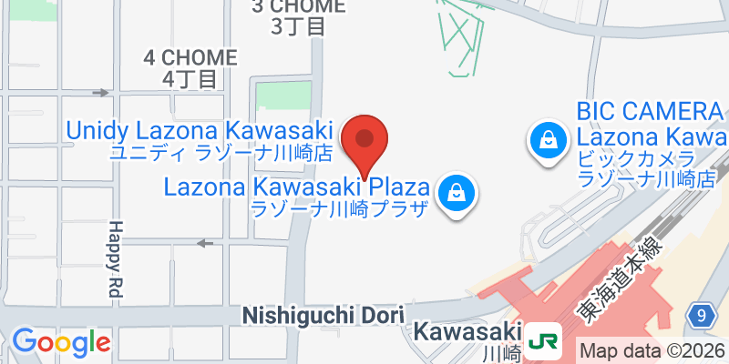 Mapa de la ubicación de Play Park PLUS Lazona Kawasaki