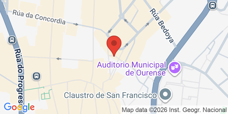 Mapa de la ubicación de Praza das Mercedes