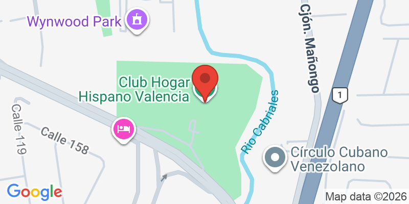 Mapa de la ubicación de Club Hogar Hispano Valencia