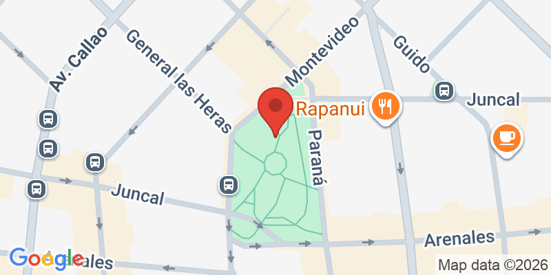 Mapa de la ubicación de Plaza Vicente López y Planes