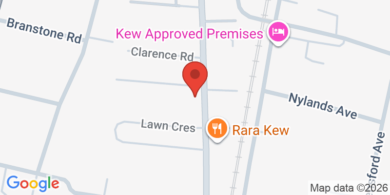 Mapa de la ubicación de Riverside Nursery Schools, Kew Montessori