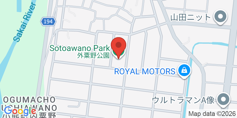 Mapa de la ubicación de Sotoawano Park