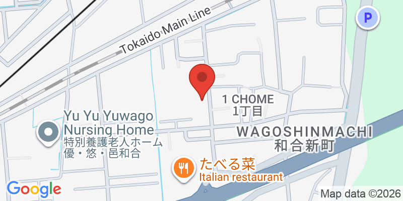 Mapa de la ubicación de Wagoshinmachi Fureai Park