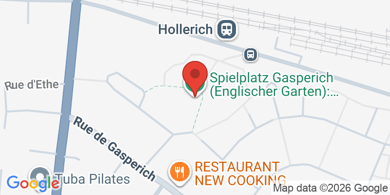 Mapa de la ubicación de Playground Gasperich (jardin anglais): farm theme