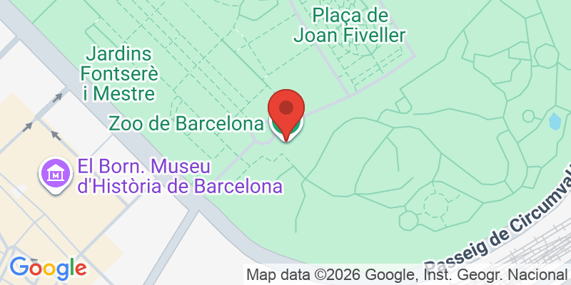 Mapa de la ubicación de Zoo de Barcelona