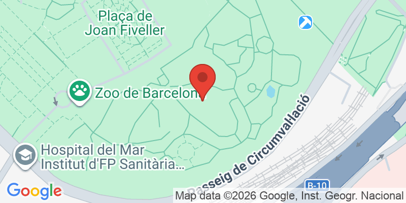 Mapa de la ubicación de Zoo Barcelona