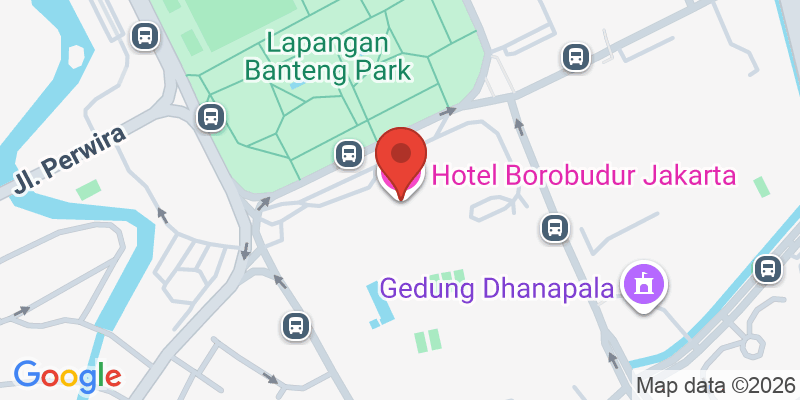Mapa de la ubicación de Hotel Borobudur Jakarta