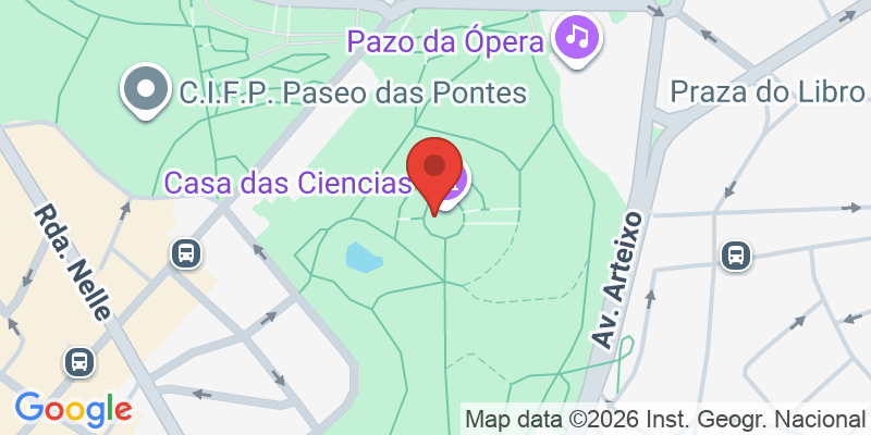Mapa de la ubicación de Casa de las Ciencias