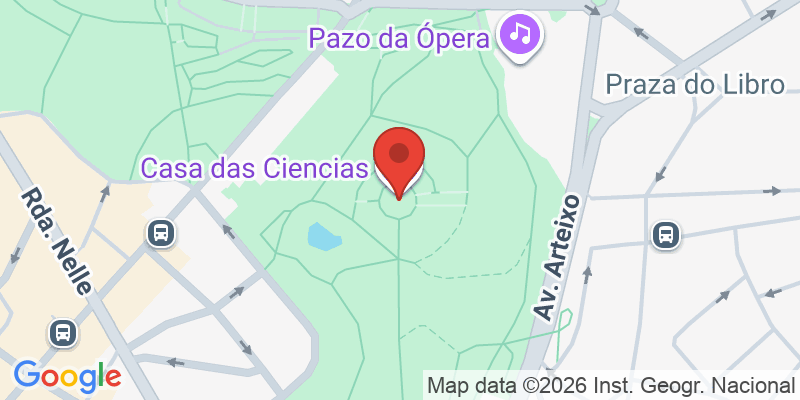 Mapa de la ubicación de Casa de las Ciencias