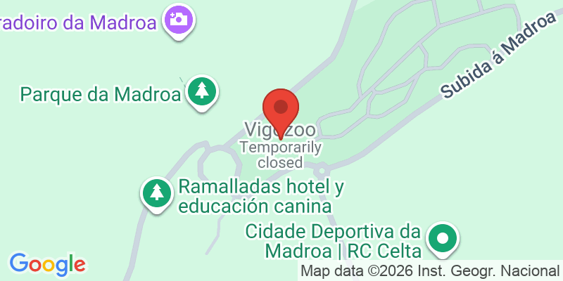 Mapa de la ubicación de VigoZoo