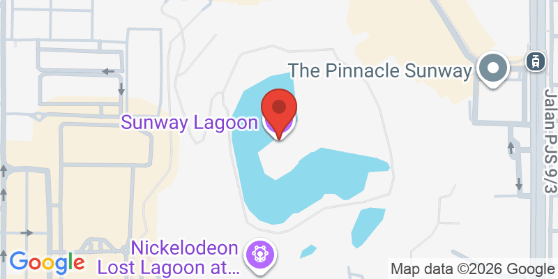 Mapa de la ubicación de Sunway Lagoon