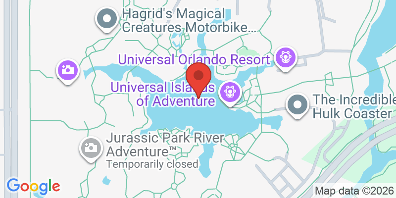 Mapa de la ubicación de Islands of Adventure