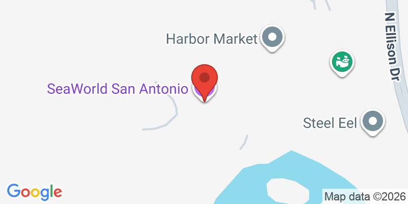 Mapa de la ubicación de SeaWorld San Antonio